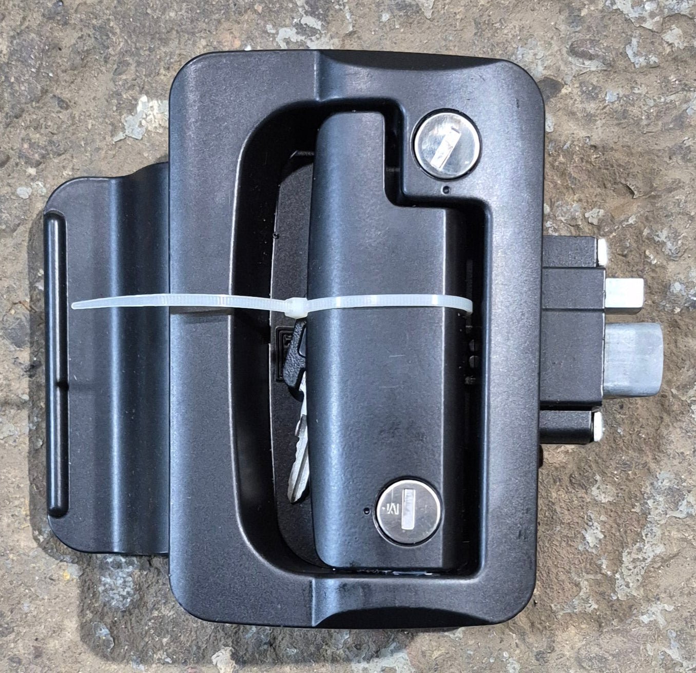 FIC Tall Trailer Door Lock, Black - Young Farts RV Parts