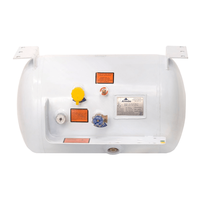 Flame King YSN203 20.3 Pounds Capacity Horizontal Propane Tank - Young Farts RV Parts
