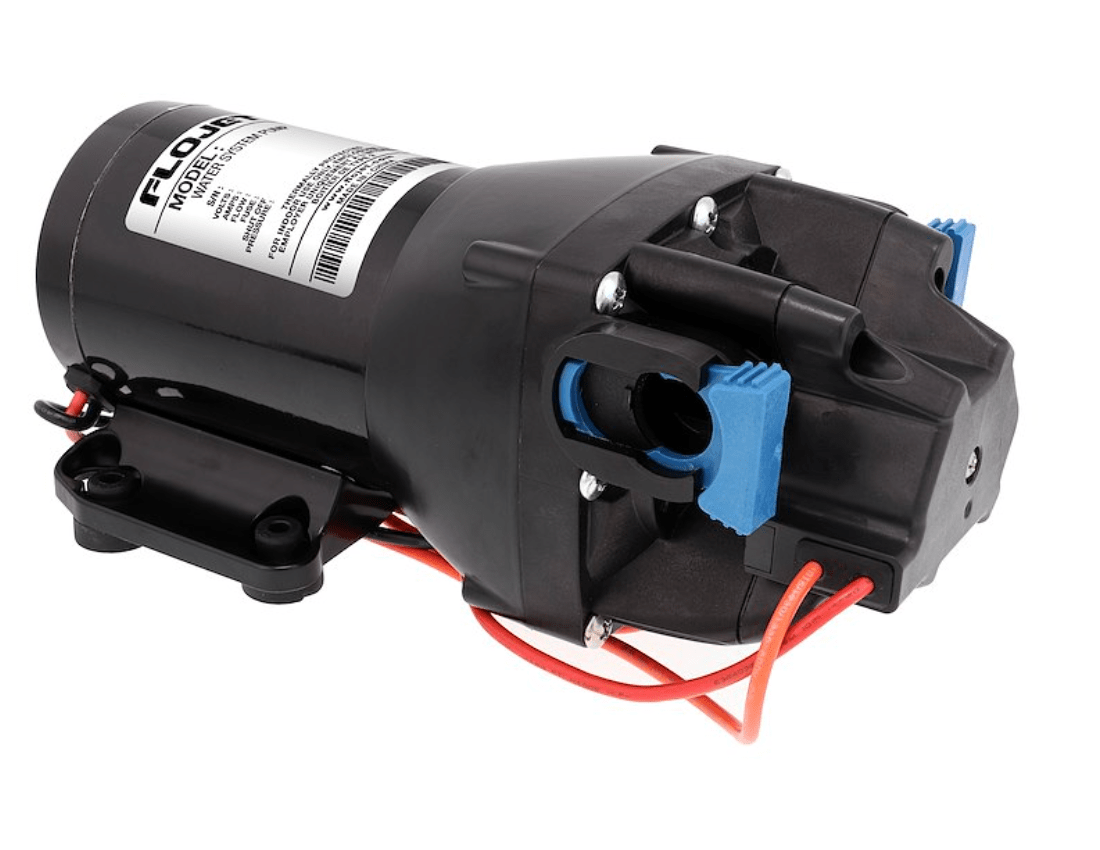 Flojet Heavy Duty RV Water Pump w/Strainer - 12V - 3GPM - 50PSI - Young Farts RV Parts