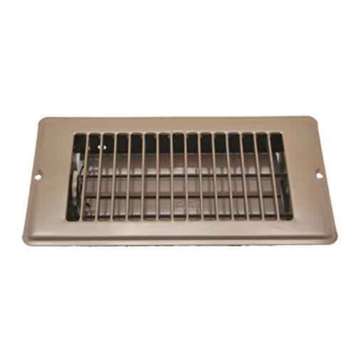 Buy Floor Register 4 X 8 Brown Dampered Metal Online - Young Farts RV Parts