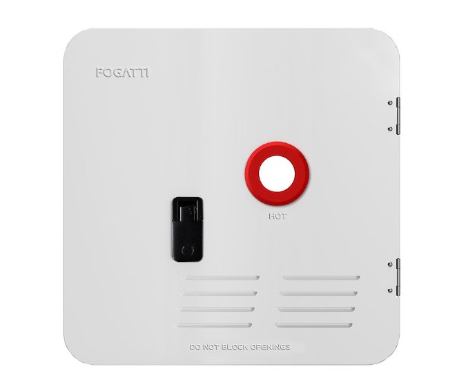 Fogatti FSWD - 1818/WHITE Water Heater Access Door (For InstaShower6/8 Plus/8 Pro), White - Young Farts RV Parts