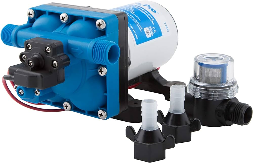 Fresh Water Pump Aqua Pro 21847 3 GPM 55 psi - 21847 - Young Farts RV Parts