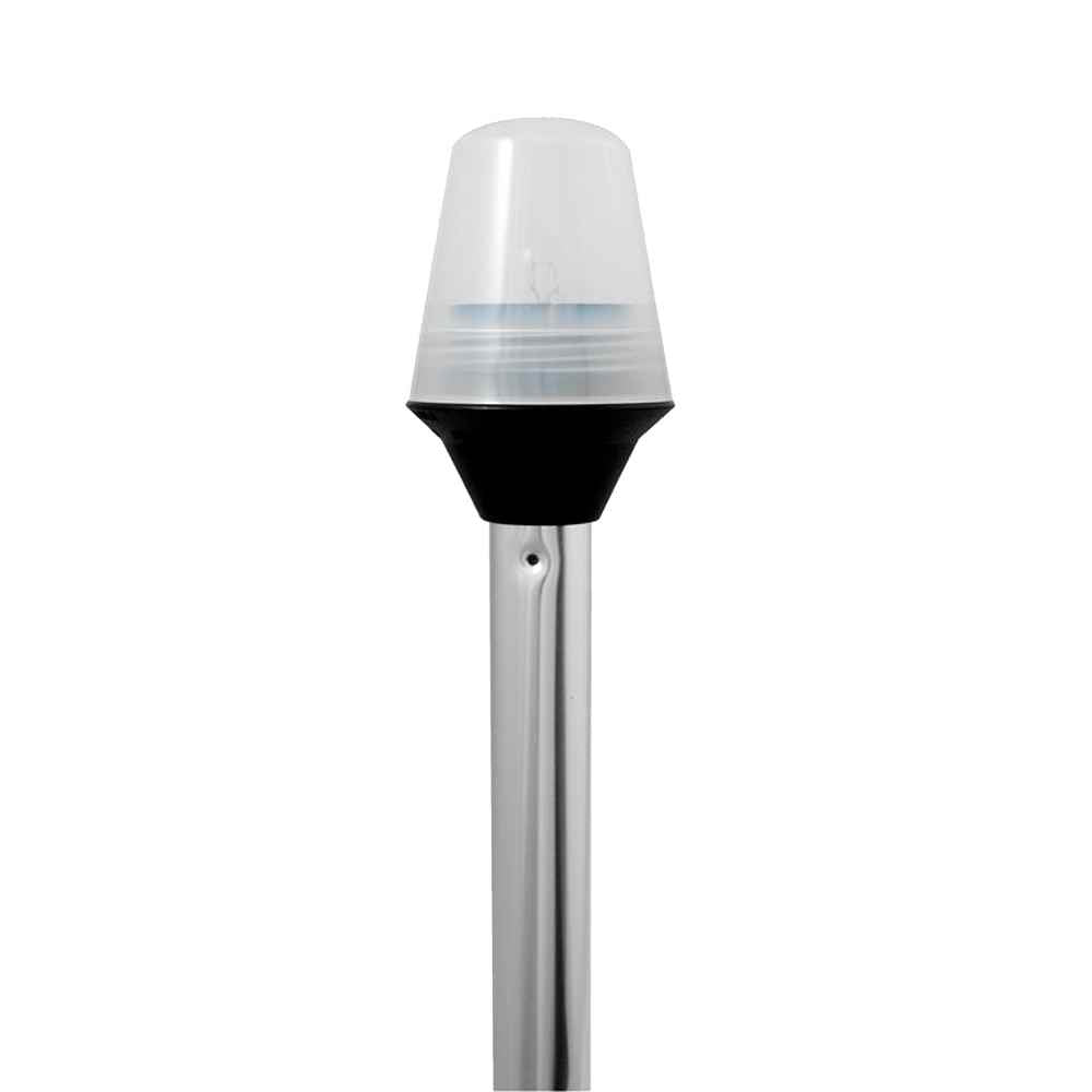 Frosted Globe All - Around Pole Light w/2 - Pin Locking Collar Pole - 12V - 30