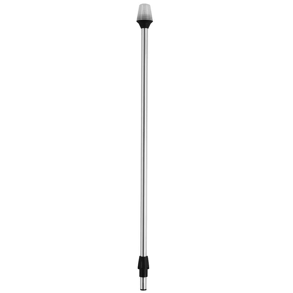 Frosted Globe All - Around Pole Light w/2 - Pin Locking Collar Pole - 12V - 30