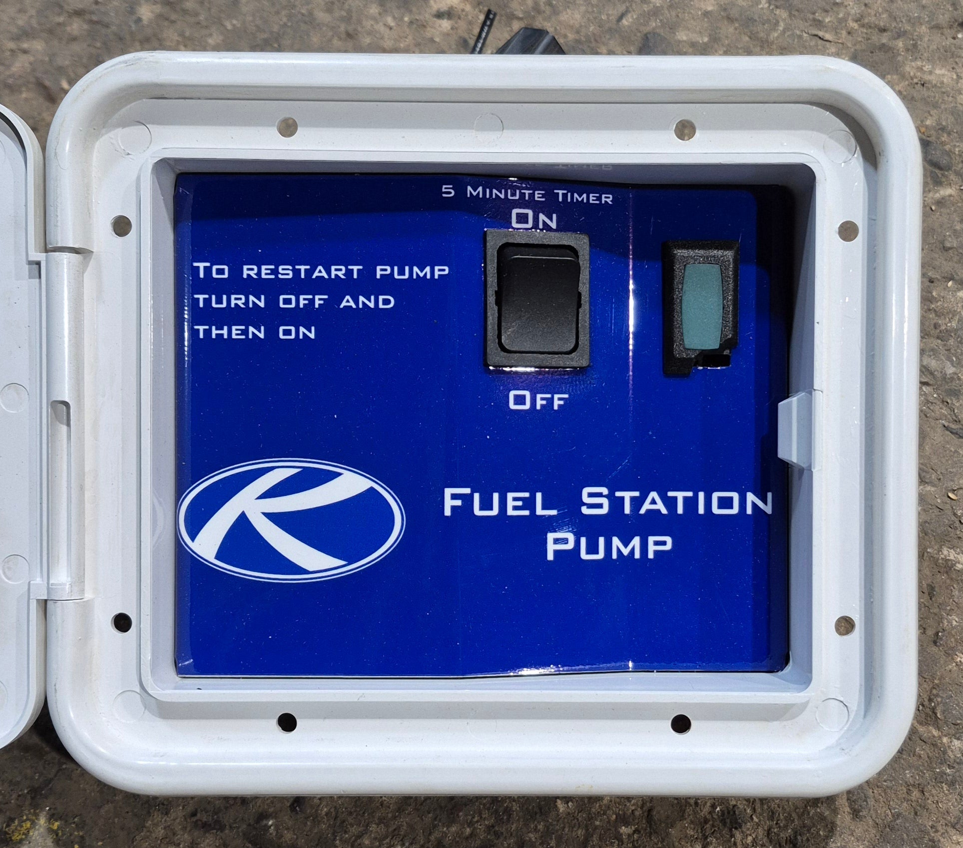 Fuel Station Pump Control Panel - Single - w/ Keystone Logo - Young Farts RV Parts