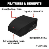 Furrion 15000 BTU Air Conditioner Furrion Chill FACR15HESA-BL - Replaces Dometic and Coleman