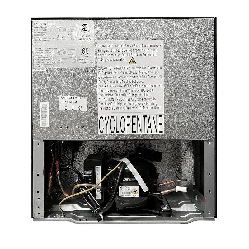 Furrion BC-47-04H Everchill 12VDC Refrigerator, 1.7 Cu. Ft - Black - Young Farts RV Parts