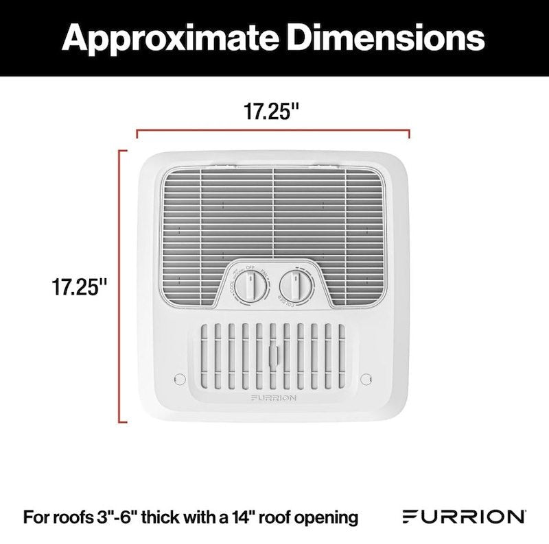 Furrion LLC FACT11CA2 - PS - AM Furrion Chill Manual Air Conditioner Ceiling Assembly - Ducted or Non - Ducted - Young Farts RV Parts