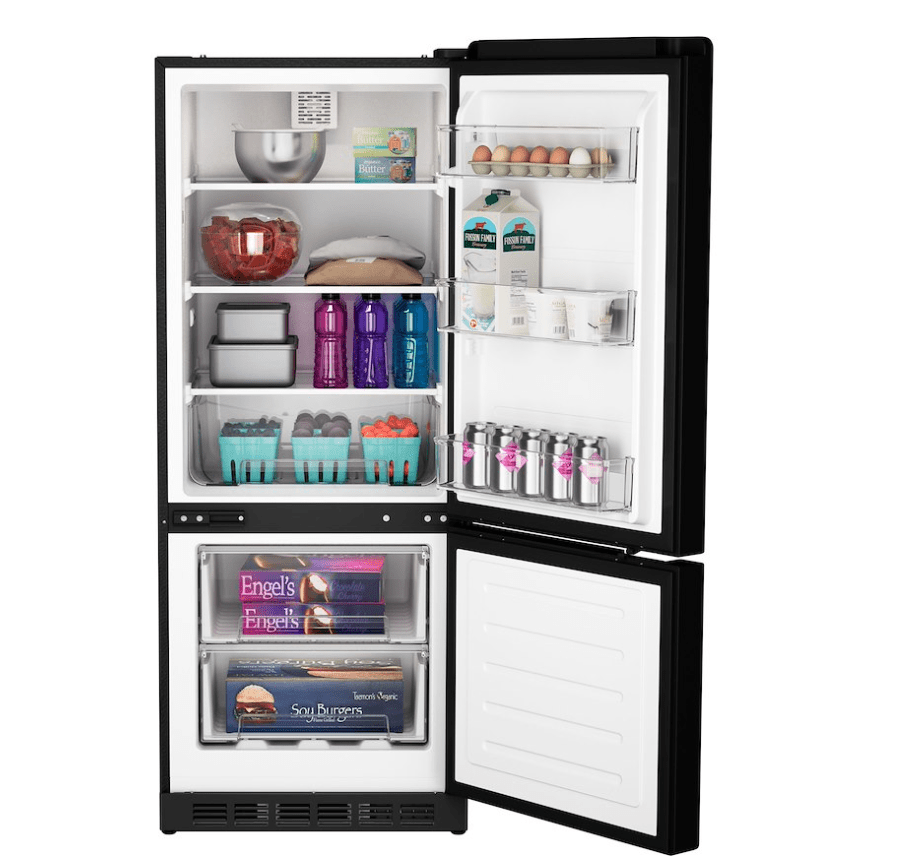 GE Appliances PBV10R5VBB 12VDC Refrigerator, 10 Cu Ft., Black Stainless - Young Farts RV Parts