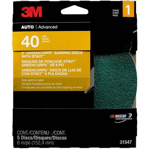 Green Corps Stikit Sanding Disc - 6