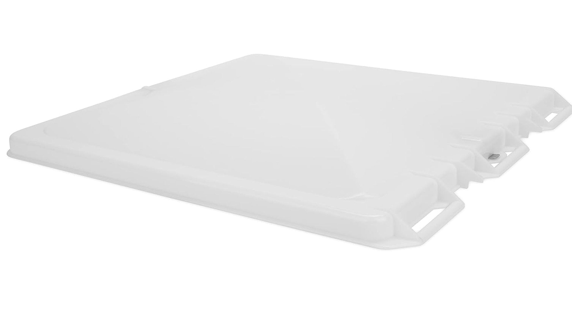 Heng's Industries J291WH - CR Roof Vent Lid Jensen With Pin Hinge, White - Young Farts RV Parts