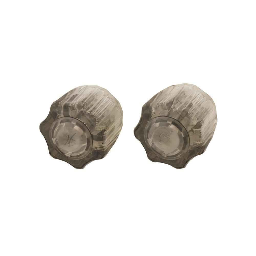 Hot & Cold Smoke Acrylic Handle Pair Emp - Young Farts RV Parts
