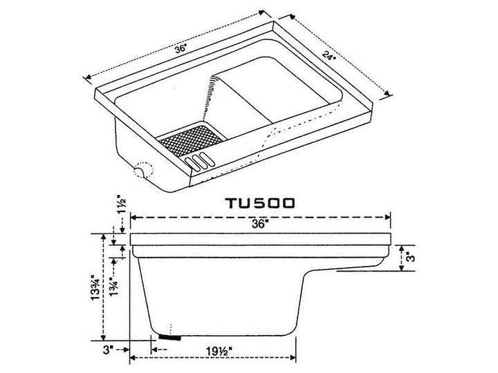 Icon 00475 Sit - In Step Bathtub - Colonial White - Young Farts RV Parts