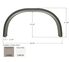 Icon 14519 Fender Skirt - Polar White - Young Farts RV Parts