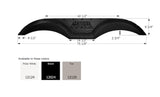 Icon Fender Skirt Various Thor Brands Including Crossroads Cruiser And Crossroads Zinger 75-1/8 Inch 9-3/4 Inch Black 12024