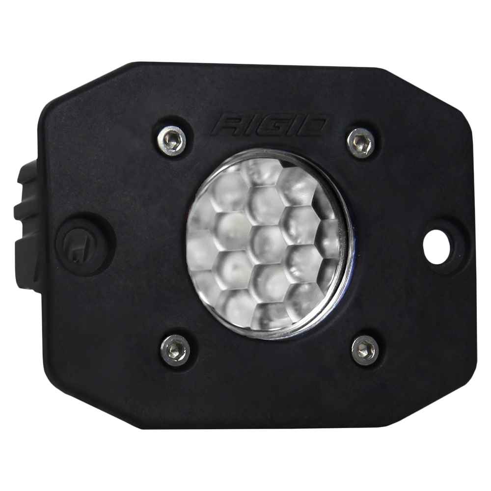 Ignite Flush Mount Diffused - Single - Black - Young Farts RV Parts