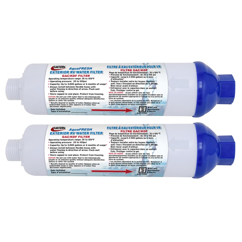 INLINE WATER FILTER, 2 PK CARDED - Young Farts RV Parts