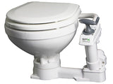 Johnson Pumps 80-47229-01 AquaT Manual Flush Toilet, White Ceramic