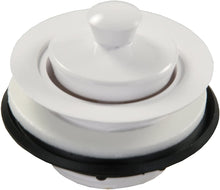 Load image into Gallery viewer, JR Products 95095 White Plastic Strainer with Pop - Stop Stopper - Young Farts RV Parts