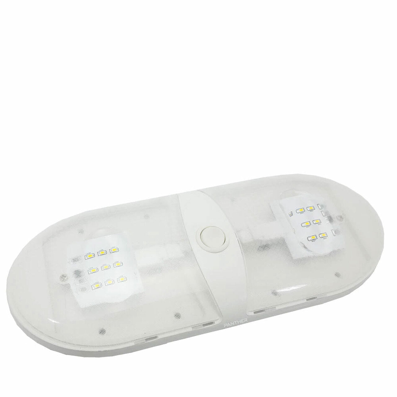 KAPER II WP26-0086-NW LED Double Dome Pancake Light Fixture - 3500K - Young Farts RV Parts