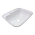 LaSalle Bristol 16186PWA 14 - 3/4" x 12 - 1/4" Single Bowl Sink - White - Young Farts RV Parts