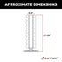 Leveling Jack Lippert Components 3728923 Used To Level Motorhomes/ Travel Trailers/ Fifth Wheel Trailers While Parked, Hydraulic, 8000 Pound Capacity, Silver, Gen II - Young Farts RV Parts