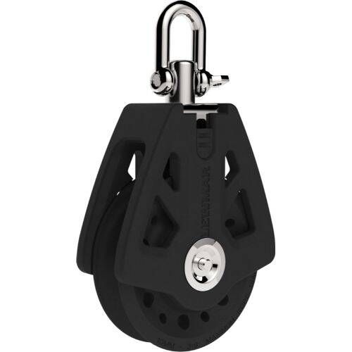 LEWMAR Sailboat Block - Single Block With Swivel Head; Single Pulley - 29925001BK - Young Farts RV Parts