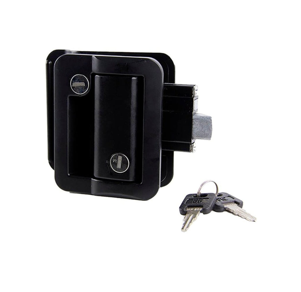 Lippert 2020102689 Entry Door Lock - Black - Young Farts RV Parts