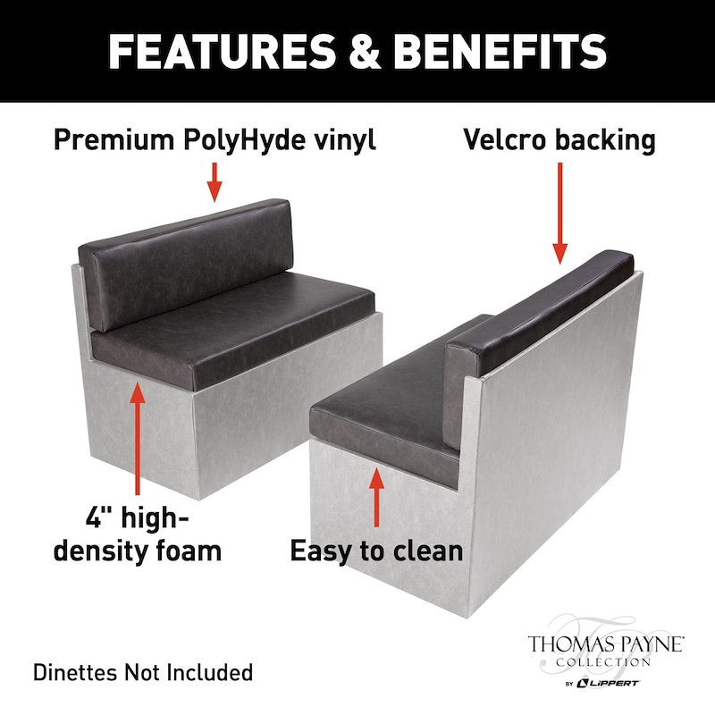 Lippert 2021100495 Back And Seat Dinette Cushion 42 In - Millbrae - Young Farts RV Parts