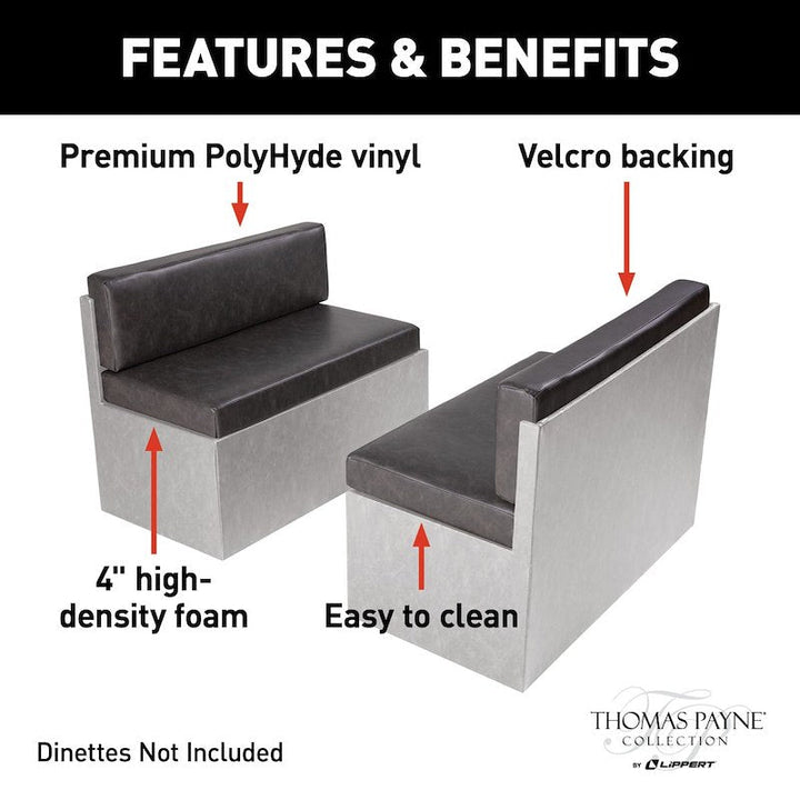 Lippert 2021100495 Back And Seat Dinette Cushion 42 In - Millbrae - Young Farts RV Parts