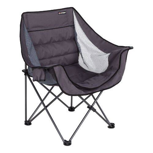Lippert 2021128652 Folding Camp Chair; Dark Gray - Young Farts RV Parts