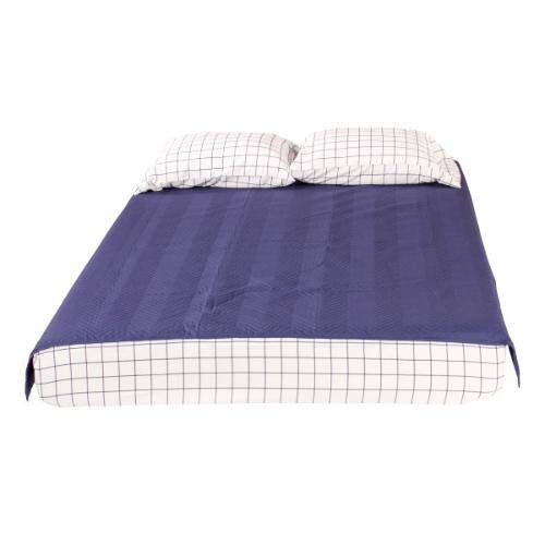 Lippert 2022107825Thomas Payne® Easy Zzzs Bedding Set - Queen 60 x 80 Inch, Navy Checkered - Young Farts RV Parts