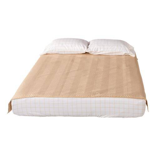 Lippert 2022107829 Thomas Payne® Easy Zzzs Bedding Set - Short Queen 60 x 75 Inch, Tan Checkered - Young Farts RV Parts