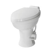 Load image into Gallery viewer, Lippert 2022113192 Flow Max Toilet, High Profile, White Ceramic With Plastic Seat/ Lid - Young Farts RV Parts