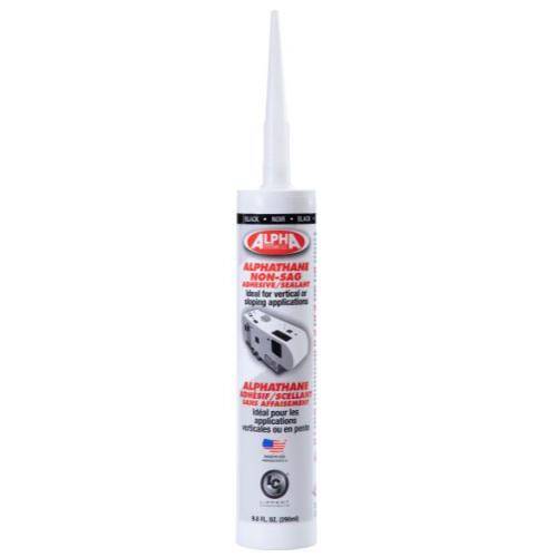 Lippert 862163 Alpha Systems Caulk Sealant - Non - Sag Paste; Paintable; Black; 9.8 Ounce Tube - Young Farts RV Parts