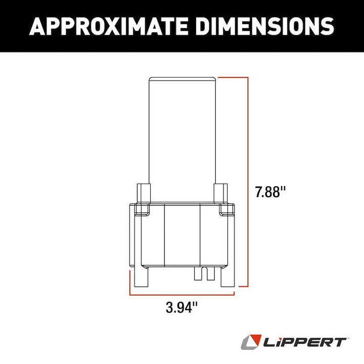 Lippert Components 142178 Replacement Standard Landing Gear Motor (Venture) - Young Farts RV Parts