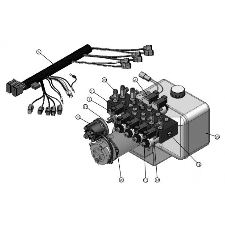 lippert components 175249 Leveling System Hydraulic Pump *SPECIAL ORDER* - Young Farts RV Parts