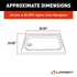 lippert components 209490 Better Bath LHD Parchment Shower Pan 24" x 32" *SPECIAL ORDER* - Young Farts RV Parts