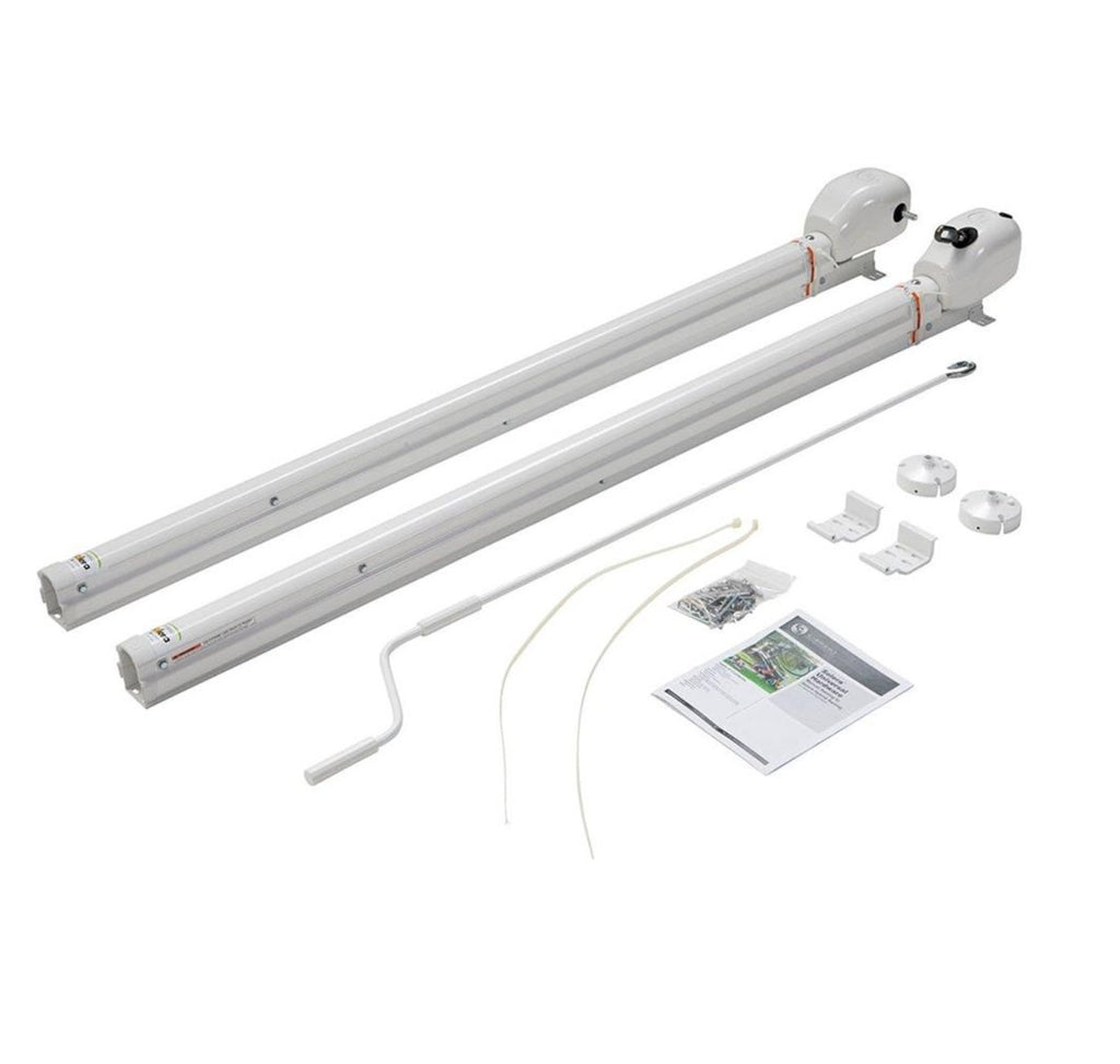 Lippert Components 434728 Solera Manual Awning Arm Full Set, White - Young Farts RV Parts