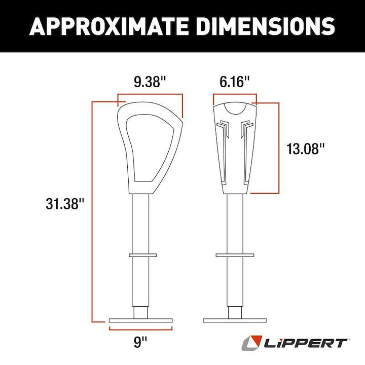 Lippert Components 643589 Smart Jack Trailer Tongue Jack 3.5K 18" Stroke - Young Farts RV Parts