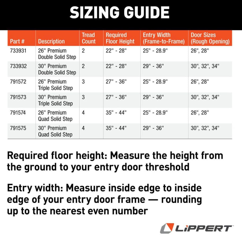 Lippert Components 733932 Double Entry Step - Young Farts RV Parts