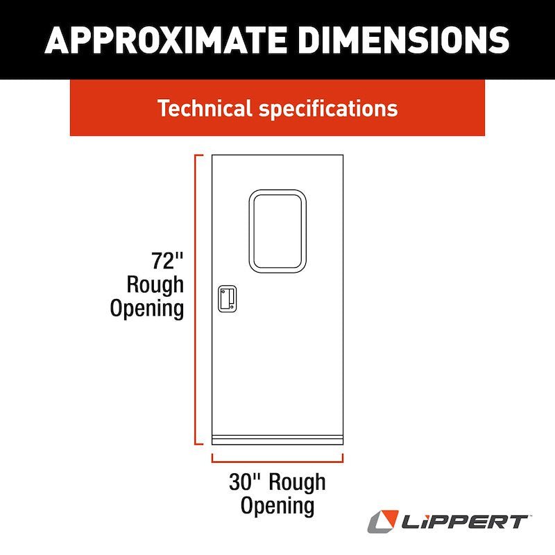 Lippert Components V000149585 Square Entry Door, 30