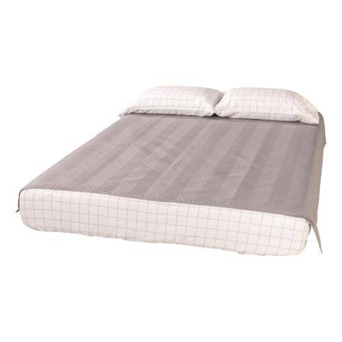 Lippert Thomas Payne® Easy Zzzs Bedding Set - Short Queen 60 x 75 Inch, Grey Checkered - 2022107819 - Young Farts RV Parts