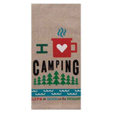 Love Camping Chambray Tea Towel