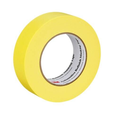 Masking Tape - 1.42" x 60 Yards - Yellow - Crepe Paper; Single - 06654 - Young Farts RV Parts