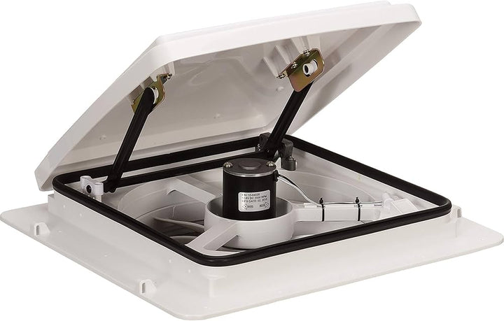 MaxxAir 4301K MaxxFan Roof Vent Manual Opening 4 Speed - White - Young Farts RV Parts