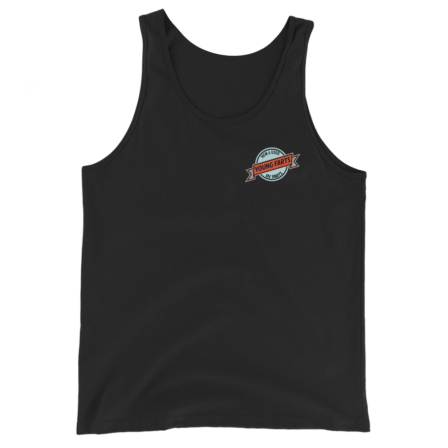 Young Farts “Sun’s Out, Farts Out” Tank Top black front view