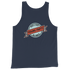 Young Farts Sun’s Out, Farts Out Tank Top with front and back print in Navy