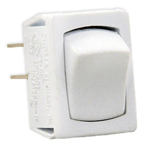 Mini On/Off SPST White - Young Farts RV Parts