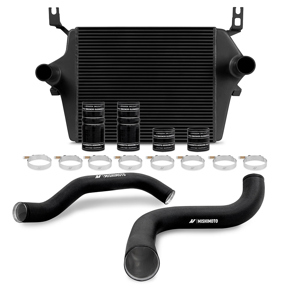 Mishimoto Ford 73L Powerstroke Intercooler Kit 19992003 Black Cooler Black Pipes MMINT - F2D - 99KBKBK - Young Farts RV Parts